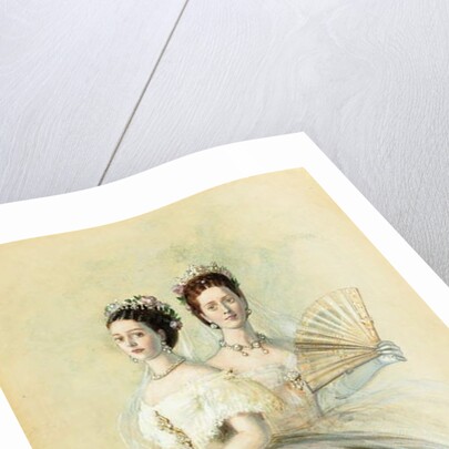 Portrait of Czarina Maria Feodorovna and her sister Alexandra, Princess of Wales, 1868 by Franz Xaver Winterhalter