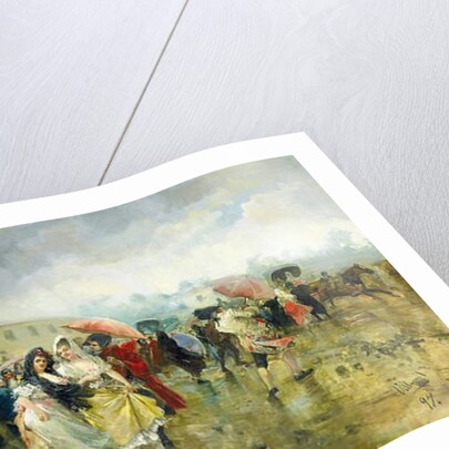 Outside the Plaza de Toros, Madrid, 1897 by Eugenio Lucas Villamil