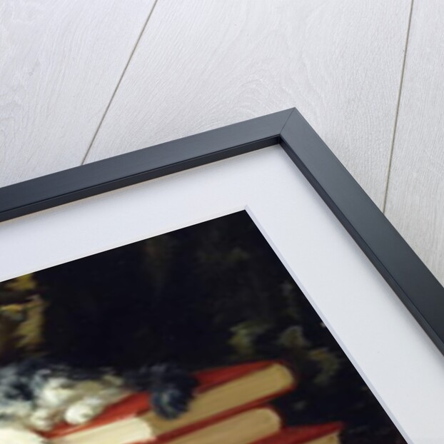 Kittens Playing on Desk by Alfred Brunel de Neuville