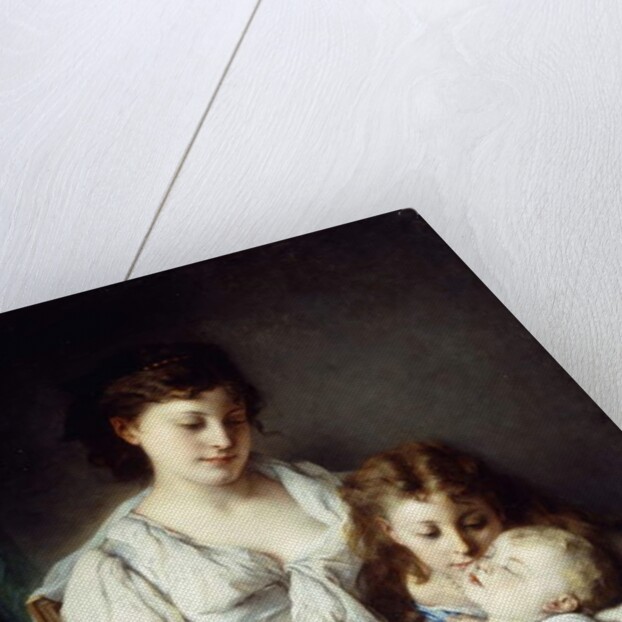 Maternal Affection by Adolphe Jourdan