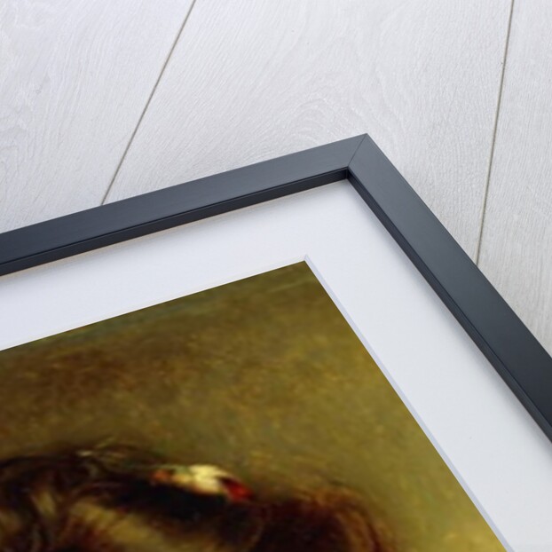 A Young Beauty with Flowers in her Hair, by Albert Lynch