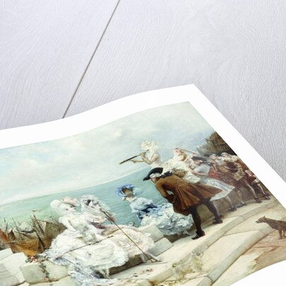 Elegant Figures Watching the Regatta, 1889 by Georges Clairin