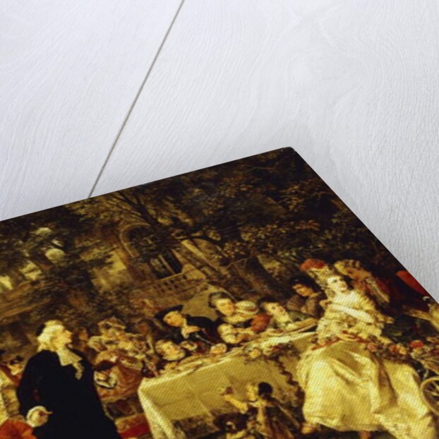 Wedding Party in the Garden of Fontainebleau by Carl Herpfer