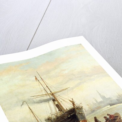 A Harbour Scene with a View of Venice by Bartolomeo Bezzi