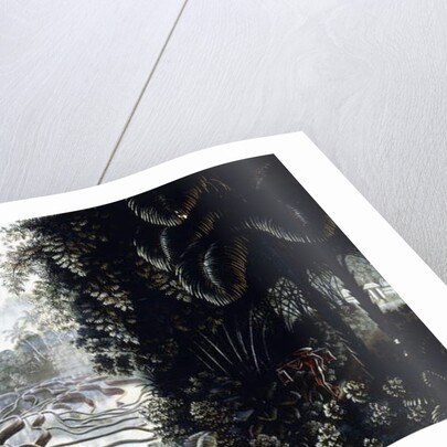 View across the Sawahs to Gunung Agung, c. 1937-1939 by Walter Spies