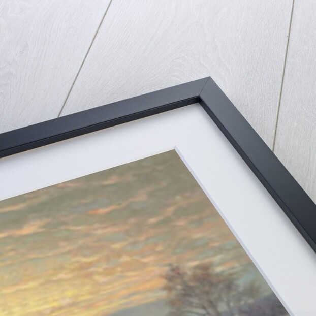 A Shepherd with his Flock in a Winter Landscape, 1919 by Wright Barker