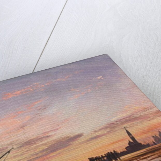 View Across the Lagoon, Venice, Sunset, 1850 by Edward William Cooke