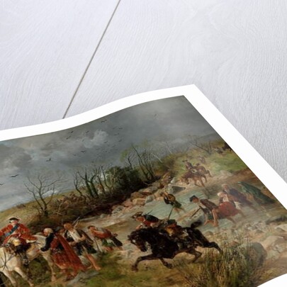 Halt of Prince Charles Edward on the Banks of the Nairne, 1878 by Richard Beavis