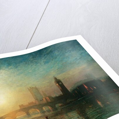 View of Westminster Bridge and the Houses of Parliament by James Francis Danby