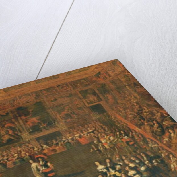 The opening of a ball in a palatial assembly room, c.1660-70 by Flemish School