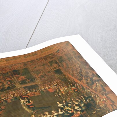 The opening of a ball in a palatial assembly room, c.1660-70 by Flemish School