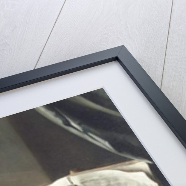 Vanitas still life with a bust, seashells, books and glass flasks by Dutch School