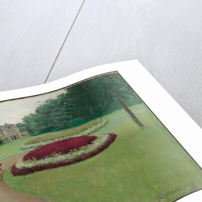 The Park of the Caillebotte Property at Yerres, 1875 by Gustave Caillebotte