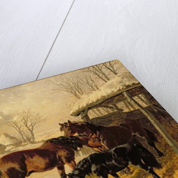 A farmyard in winter by John Frederick Herring Jnr