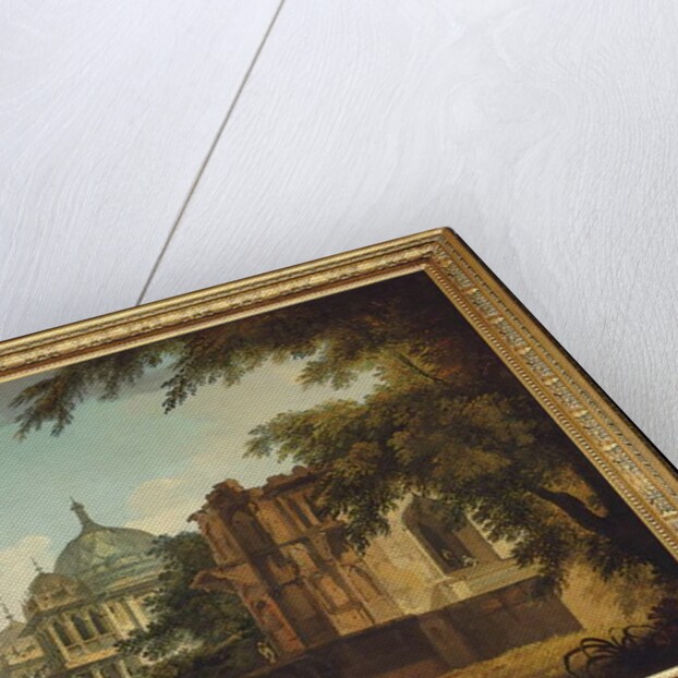 View of a Mosque at Mounheer by William Hodges