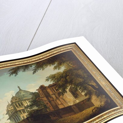 View of a Mosque at Mounheer by William Hodges