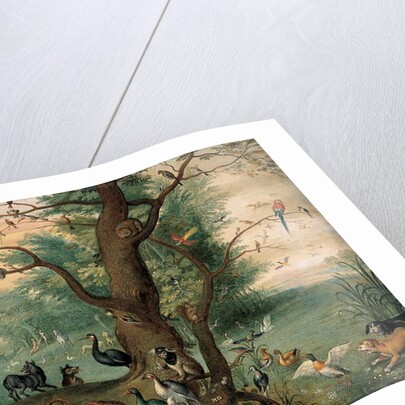 Animals and birds in the Garden of Eden by Ferdinand van Kessel