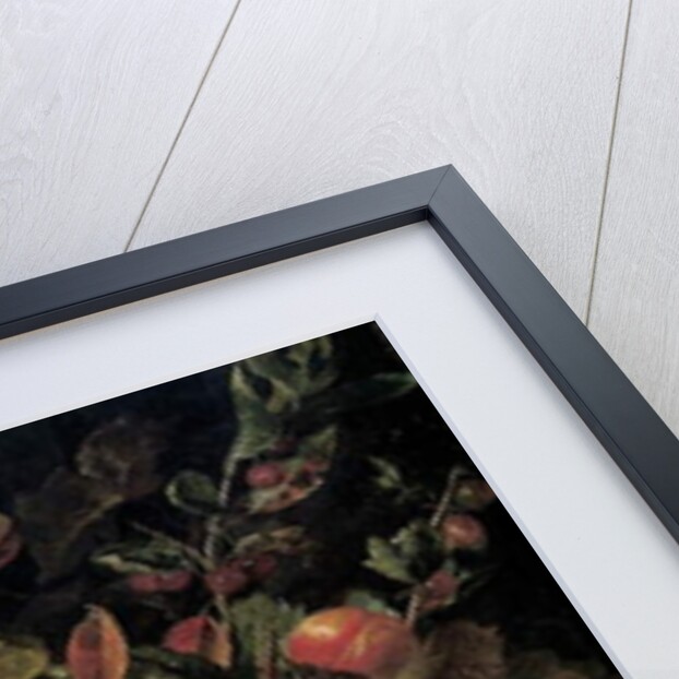 Fruit and flowers on a stone ledge, 1829 by George Lance