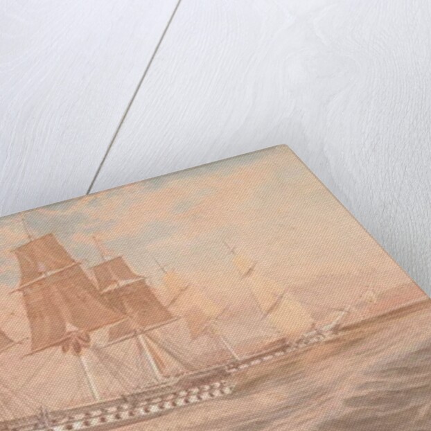 HMS Ganges, and Thetis off Rio de Janeiro by Emeric Essex Vidal