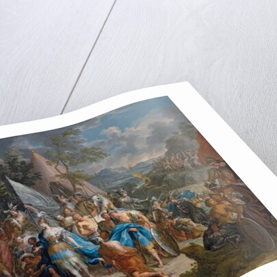 The Amazon Queen, Thalestris, in the camp of Alexander the Great by Johann Georg Platzer