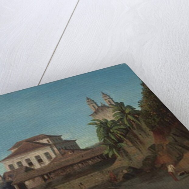 Solar do Unhao, with the church of N. S. de Conceicao da Praia, Salvador da Bahia by Francois Rene Moreaux