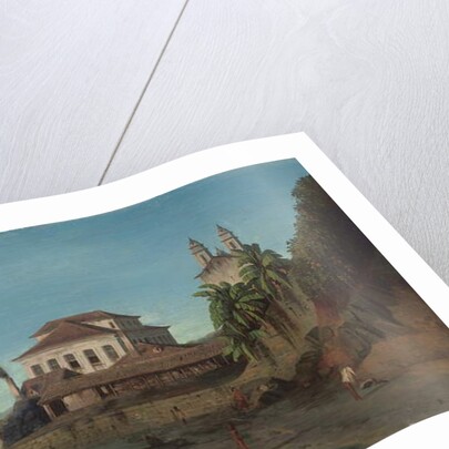 Solar do Unhao, with the church of N. S. de Conceicao da Praia, Salvador da Bahia by Francois Rene Moreaux