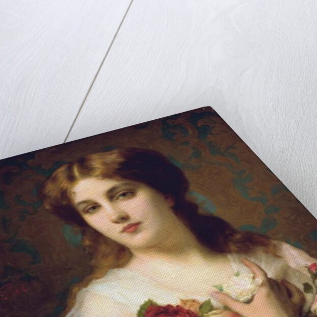 Portrait of a girl by Etienne Adolphe Piot