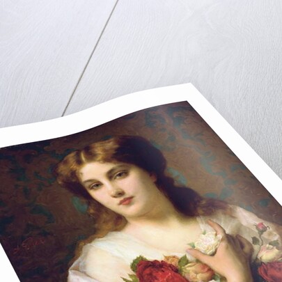 Portrait of a girl by Etienne Adolphe Piot