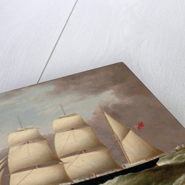 The Barque Alfred Hawley off the Skerries on her way into Liverpool, 1860 by G. Dell