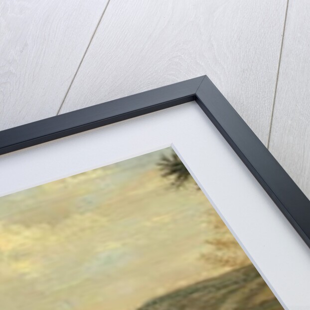 A traveller resting in the grounds of Broke Hall, Suffolk by Charles Catton