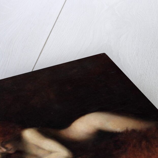 Reclining nude woman reading a book, c.1880-90 by Jean-Jacques Henner