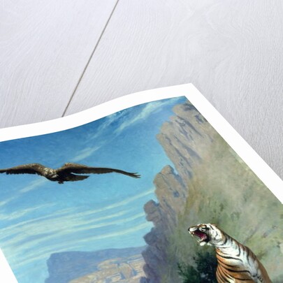 Tiger and Vulture by Jean Leon Gerome