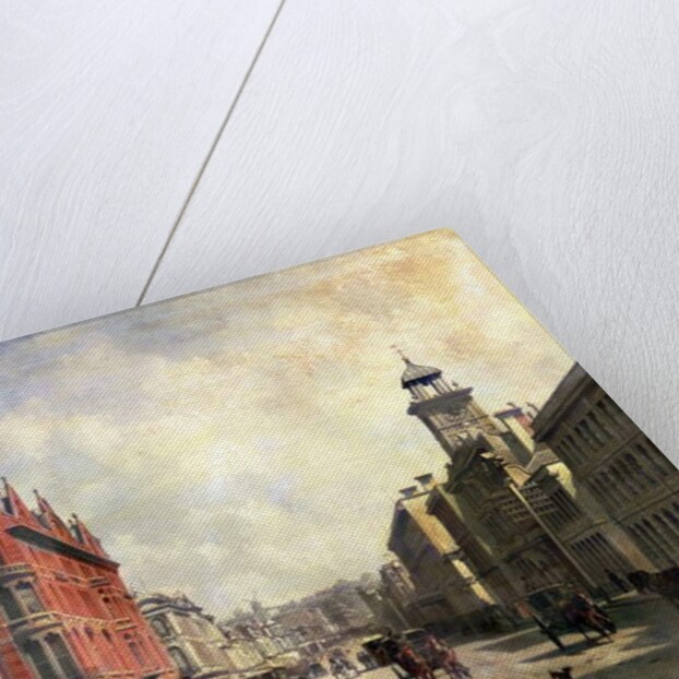 View of Queen Street, Auckland by Jacques Carabain