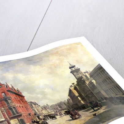 View of Queen Street, Auckland by Jacques Carabain