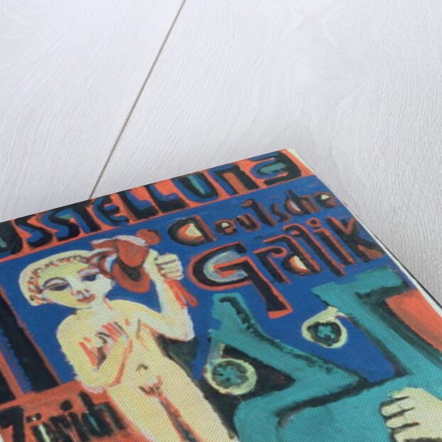 Austellung, Deutsche Grafik im Kunstsalon Wolfsberg, c.1921 by Ernst Ludwig Kirchner