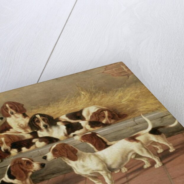 Basset Hounds in a Kennel, 1894 by Valentine Thomas Garland