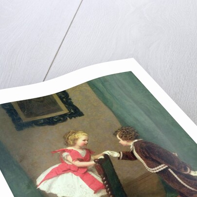 Miss Lily's First Flirtation, 1867 by James Haylar