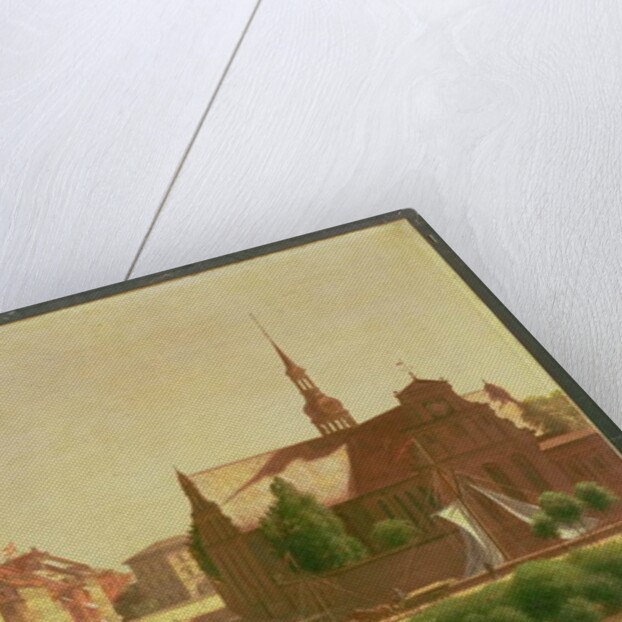 The Palace Square and Holmens Kirke, from a window in Christiansborg Castle, in Copenhagen, 1866 by Carl-Christian-Constantin Hansen