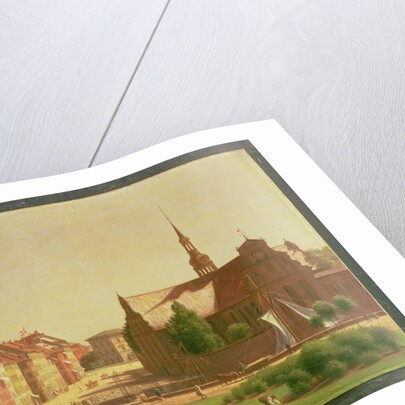 The Palace Square and Holmens Kirke, from a window in Christiansborg Castle, in Copenhagen, 1866 by Carl-Christian-Constantin Hansen