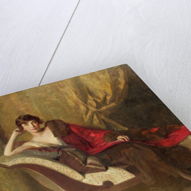 Countess Michael Karolyi, reclining in a divan, 1918 by John Quincy Adams