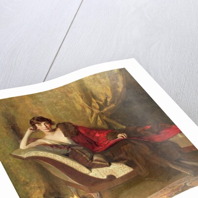 Countess Michael Karolyi, reclining in a divan, 1918 by John Quincy Adams