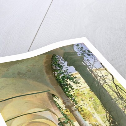 In the Cloisters of Santa Maria Jesus Monastery, in Taormina, 1885 by Peder Monsted