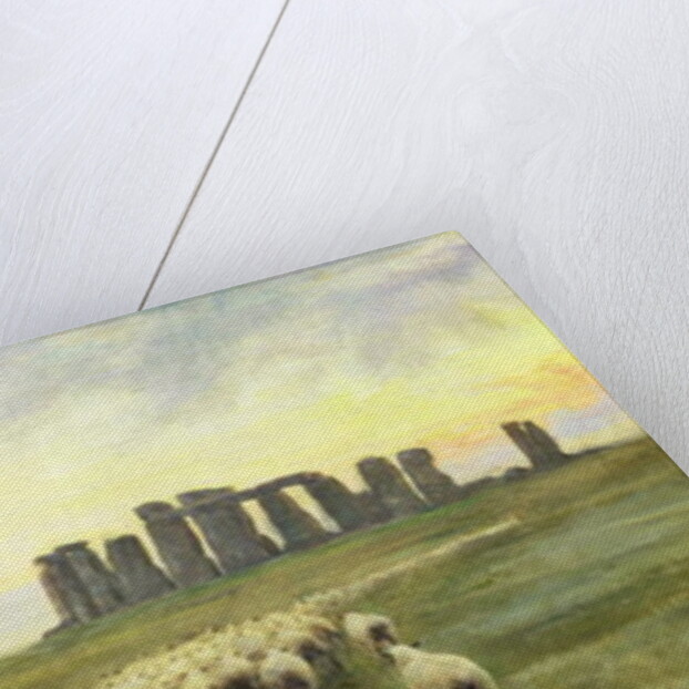 Returning Home, Stonehenge, Wiltshire, 1891 by Edgar Barclay