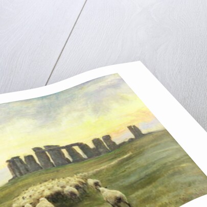 Returning Home, Stonehenge, Wiltshire, 1891 by Edgar Barclay