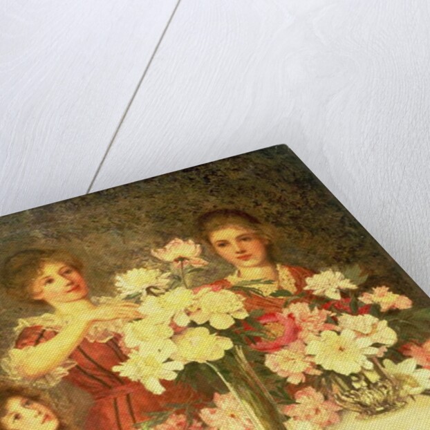 Arranging the Peonies, 1902 by George Carline