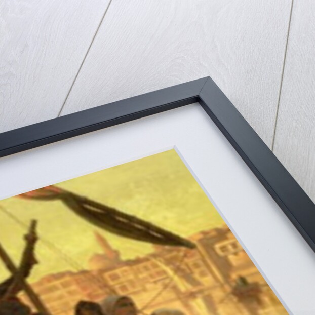 In Cairo: The Ferry From The Island of Gazirie on the Nile or Boulach the Port of Cairo by Joseph Farquharson