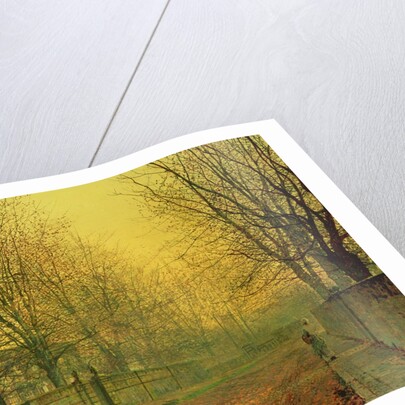 In the Golden Glow of Autumn, 1884 by John Atkinson Grimshaw