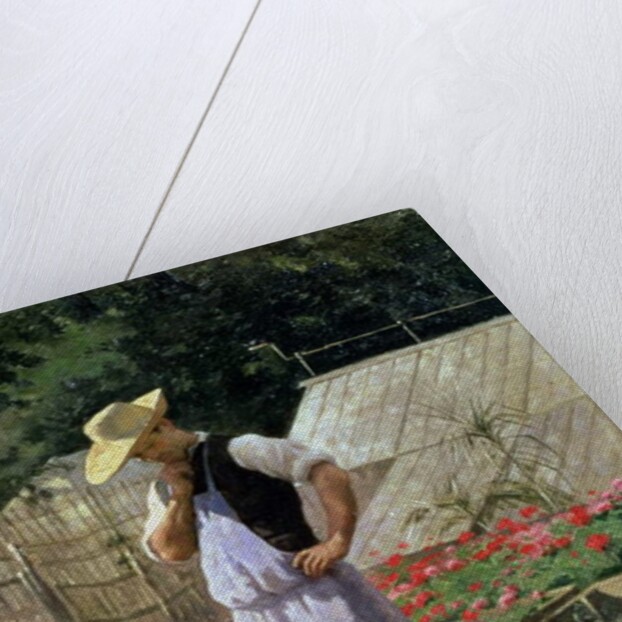 A Corner of the Rose Garden at Bagatelle by Henri-Adolphe Laissement