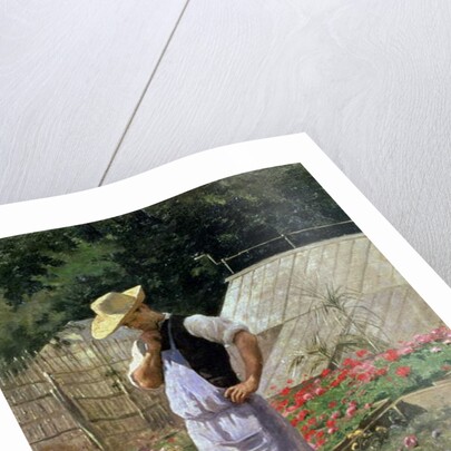 A Corner of the Rose Garden at Bagatelle by Henri-Adolphe Laissement