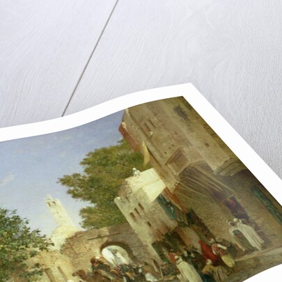 Arab Street Scene, 1872 by Honore Boze